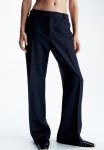 Studio: Wool-blend Tailored Trousers - Black
