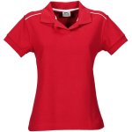 Ladies Backhand Golf Shirt Red