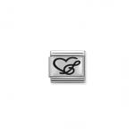 Composable Classic Link Silver Treble Clef Heart
