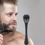 1PCS Microneedle Roller For Face And Beard Care - Unscented Manual Use No Battery Required - Enhances Beard Growth And Skin Text