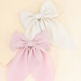 Elegant Girl's Bow Hair Accessories - Soft Satin Fabric Alloy Clips Suitable For Ladies 15+ Years Old