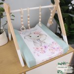 Changing Mat Cover Duck Egg And Lilac Ellie
