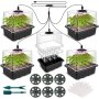 4/5/6 Packs Grow Your Own Plants With This Complete Seed Starting Kit - Includes 4/5/6 Pack Seedling Starter Trays Full Spectrum Grow Light Time