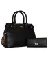 Fino BK-123+51333 Faux Leather Leopard Print Handbag With Purse Set