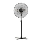 Steel Standing Fan Black