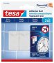Tesa Smart Mounting System Adhesive Nail Hook With Removable Adhesive Strips For Tiles Metal And Smooth Surfaces 2KG White