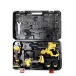 Ashcomonline 3PCS Of 48V Multi-function Cordless Power Tool Set Impact Drill