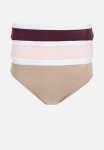 Jockey 3 Pack Plain French Cut - Taupe marshmellow dark Cherry