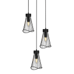 Sensu Cluster Pendant 3 Light - Black
