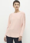 Leafy Lace Shoulder Inset Jersey - Pink