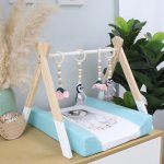Baby Gym Themed Dangles Waddle On Penguin With Flowers