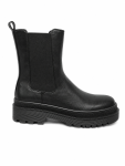 Ladies Platform Boots In Black - Black 6