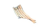 Dog Collars Natural Leather 12 Per Card