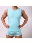 Men's Workout Tank Tops & Shorts Bodybuilding Fitness Muscle Vest & Pants Set For Men Loungewear Set