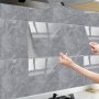 10pcs Imitation Tile Self-Adhesive Wall Stickers Foam Marble Wall Panels Peel And Stick Waterproof Living Room Kitchen Backsplash Bathroom Home Wall Stickers 30cm*60cm