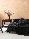 Satin Black Sheet Set