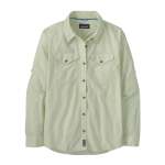 Womens Long-sleeved Sun Stretch Shirt - - Pumice L