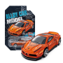 Alloy Sports Car Die-cast Toy Model Miniature Scale - Orange