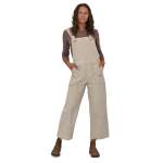 Womens Stand Up Cropped Corduroy Overalls - - Pumice 8
