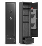Heavy-duty Steel Gun Safe Cabinet With Locking Storage Drawer Rifle & Shotgun Security Safe With Soft Interior Lining