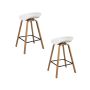 Toledo Bar Stool White 75 Cm Seat Height Set Of 2 Chairs