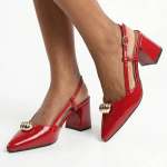 Madison Odyssey Block Heel - Dark Red - 8