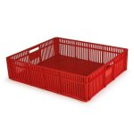 Chick And Confectionery Crate Vented Base And Sides Plastic Box 52.3 X 45.8 X 13.3 Cm Virgin Material Haccp PI-CC1-VIRGIN