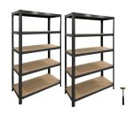 Racking 5 Tier Shelving 250KG Anti-rust Mdf 2X 180X90X30 + Hammer