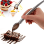 1PC Creative Deco Spoon Decorate Sushi Food Draw Tool Design Sauce Dressing Plate Dessert Bakeware Cake Molecular Gastronomy Spoons Tools For Hotel/commercial