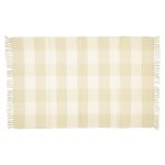 Dhurrie Checked Taupe Natural Mat