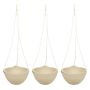 Plastic Hanging Planter Flower Basket - 3 Piece
