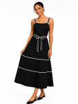 Strappy Midi Dress - XXL Black