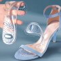 1PAIR Transparent Arch Support Pads For High Heels Washable Reusable Silicone Insoles