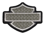 Harley-davidson 3.5 In. Toolbox Bar & Shield Logo Emblem Sew-on Patch – Silver