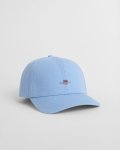 Mans Shield Cotton Twill Cap In Blue - Blue Onesize