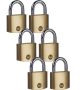 Padlock Brass 40MM 6PC