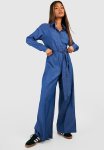Chambray Denim Boilersuit - Indigo