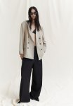 Oversized Double-breasted Blazer - Beige