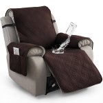 1PC Recliner Chair Cover Non Slip Recliner Slipcover For Recliner Chair With Pocket Washable Reclining Chair Furniture Protector