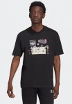 Adidas Original Adidas Trefoil Area 33 Lounge Graphic Tee - Black