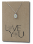 Daisy Enamel Pendant & Chain - Card 481