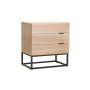 - Azrael 3 Drawer Pedestal - Oak