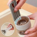 1PC/2PCS/3PCS Multi-functional Water Bottle Cleaning Brush - Mesh MINI Brush For Glass Lids And Grooves - Easy And Effective Kit
