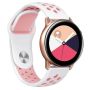 Nike Style Sports Band Watch Strap 20MM For Smart Watch - Black & Pink