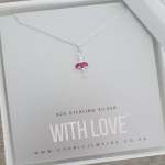 Bella-rina 925 Sterling Silver Cz Ballerina Necklace Size 17X14MM 45CM Chain