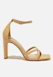 Cotton On Minnie Strappy Block Heel - Camel Smooth