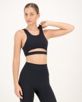 Organic Pristine Cut-out Bra - Black - Small