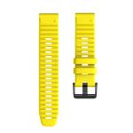 For Garmin Fenix 7X 6X 26MM Smart Watch Quick Release Silicon Watch Band Yellow