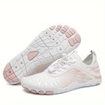 Quick Drying Lace Up Wading Shoe Indoor Sports Fitness Shoes Barefoot Beach Lightweight Anti Slip Climbing Riding Shoes Women's