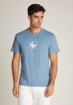 Calvin Klein Grid Box Tee - Faded Denim